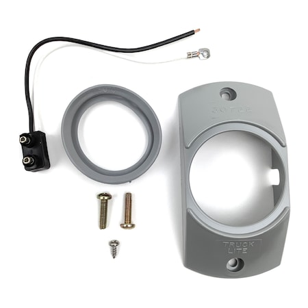 Truck-Lite Mounting Kit, Clearance/Marker Lamp, Branch Deflector, Gray, For 2 In. 30405